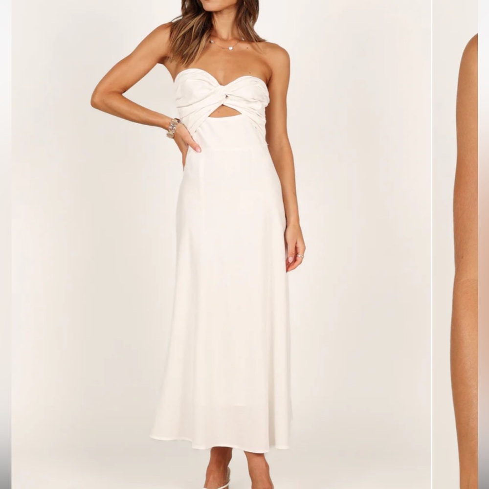 white long dress